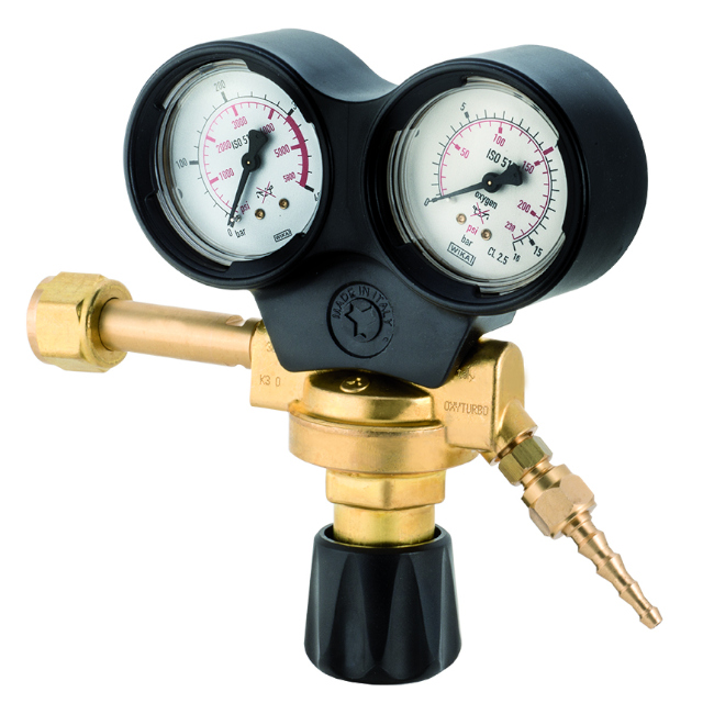 (image for) Oxygen reducer with pressure gauges