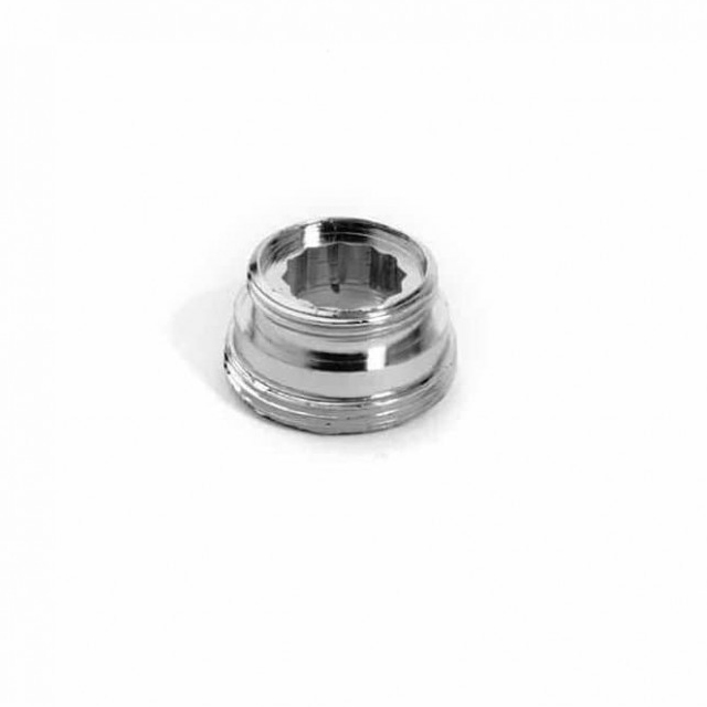 (image for) Faucet aerator reducing nipple, 18x1 male to 22x1 male