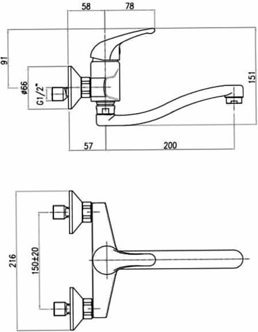 Σχεδιάγραμμα διαστάσεων FIORE Altura Mia 29CR4715