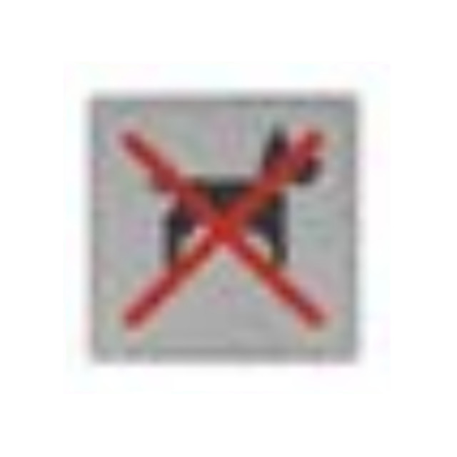 (image for) Adhesive symbol plate no dogs square 140x140mm