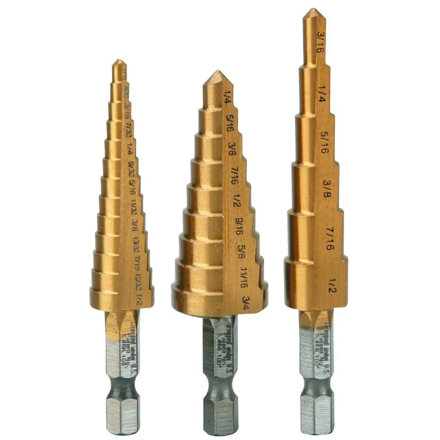 (image for) 3pc high speed steel drill set