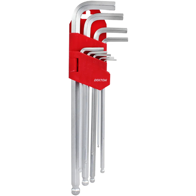 (image for) 9pc very long arm ball end hex key set