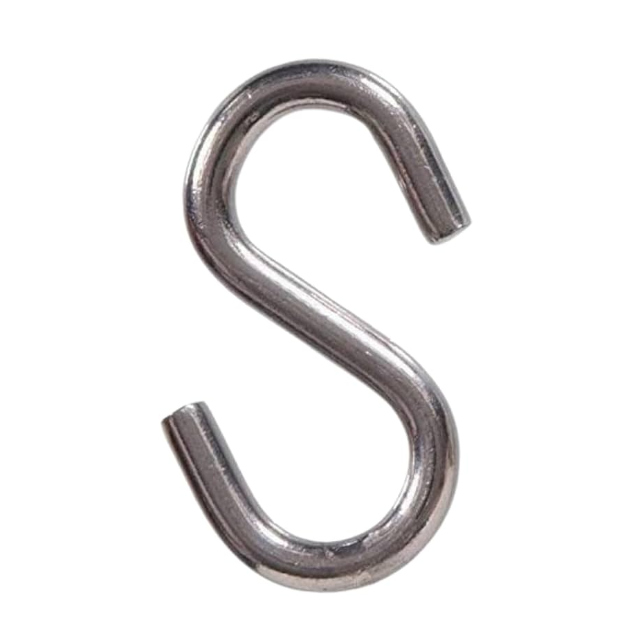 (image for) “S” - hook, polished stainless steel AISI 316