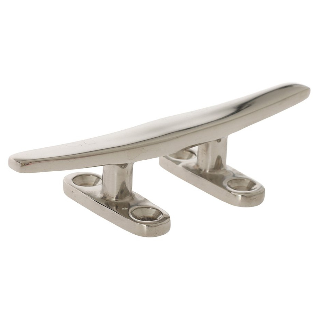 (image for) Cleat, low profile, investment cast, polished stainless steel AISI 316