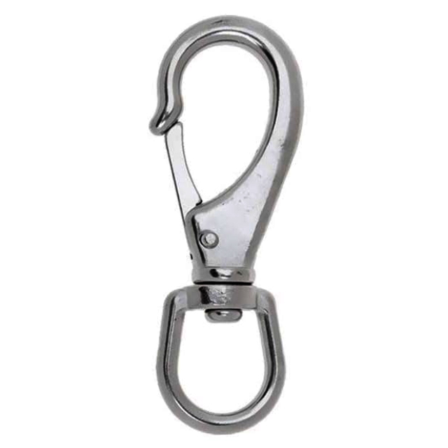 (image for) Swivel eye bolt spring hook stainless steel AISI 316