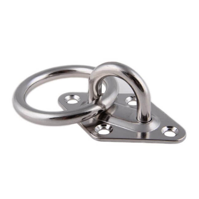 (image for) Pad eye with ring assy, stamped and welded stainless steel AISI 316
