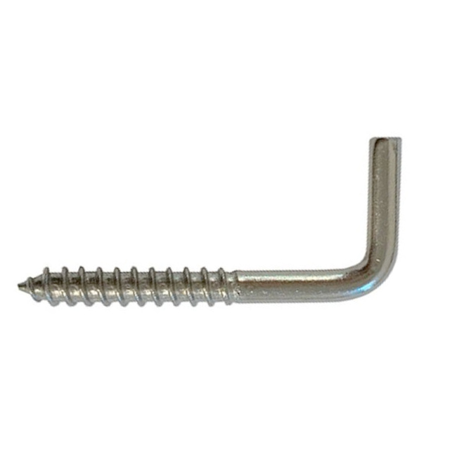 (image for) Square hook for wood stainless steel AISI 316