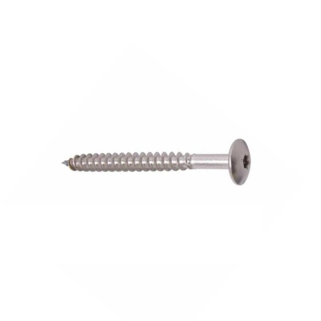 (εικόνα για) Ξυλόβιδα Trespo με φαρδύ κεφάλι Torx 4,8mm ανοξείδωτη AISI 3004 (100 τεμάχια)