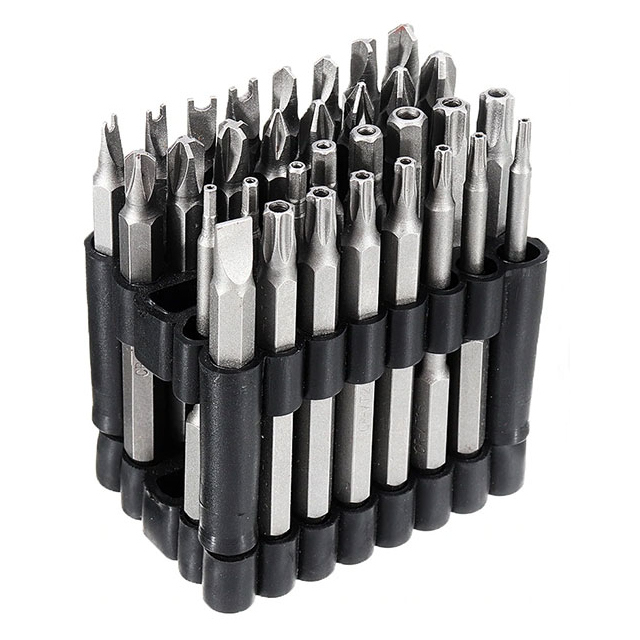 (image for) 33pc 1/4" Security long bit set