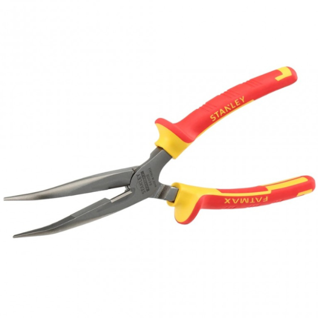 (image for) Long nose pliers bent 200mm isolated 1000V