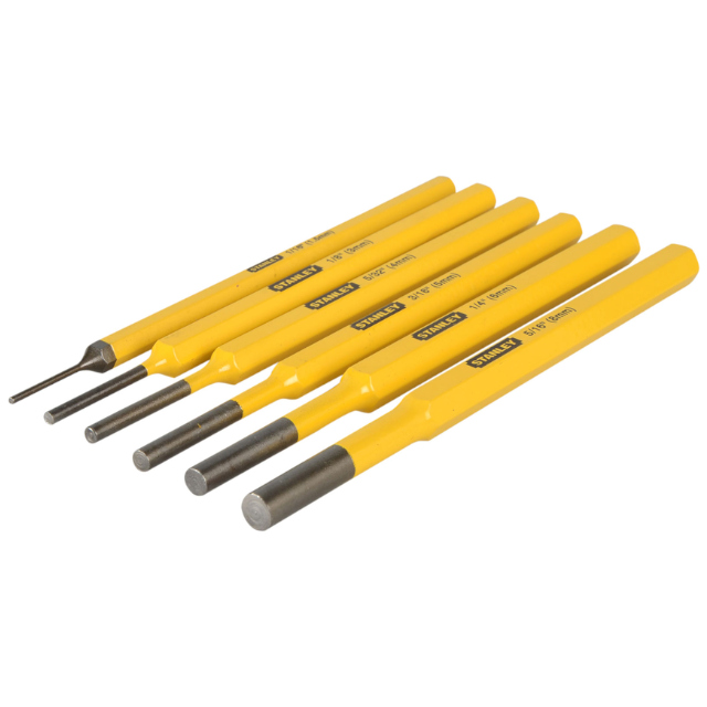 (image for) 6pc Pin punch set 1.5~8mm