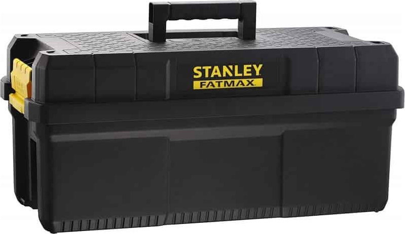 (image for) Heavy-duty 25″ toolbox with built-in folding stool