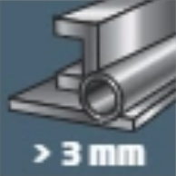 μέταλλα έως 3mm