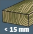 ξύλο έως 15mm